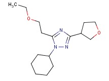 1-cyclohexyl-5-(2-ethoxyethyl)-3-(tetrahydrofuran-3-yl)-1H-1,2,4-triazole