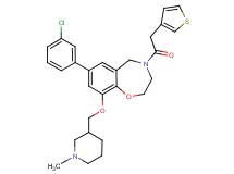 7-(3-chlorophenyl)-9-[(1-methyl-3-piperidinyl)methoxy]-4-(3-thienylacetyl)-2,3,4,5-tetrahydro-1,4-benzoxazepine