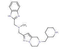 (1H-benzimidazol-2-ylmethyl)methyl{[5-(3-piperidinylmethyl)-4,5,6,7-tetrahydropyrazolo[1,5-a]pyrazin-2-yl]methyl}amine