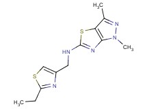 N-[(2-ethyl-1,3-thiazol-4-yl)methyl]-1,3-dimethyl-1H-pyrazolo[3,4-d][1,3]thiazol-5-amine