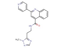 N-[2-(1-methyl-1H-1,2,4-triazol-5-yl)ethyl]-2-(4-pyridinyl)-4-quinolinecarboxamide