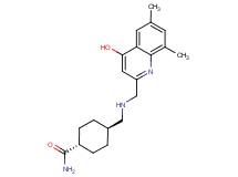 trans-4-({[(4-hydroxy-6,8-dimethylquinolin-2-yl)methyl]amino}methyl)cyclohexanecarboxamide