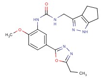 N-[5-(5-ethyl-1,3,4-oxadiazol-2-yl)-2-methoxyphenyl]-N'-(1,4,5,6-tetrahydrocyclopenta[c]pyrazol-3-ylmethyl)urea