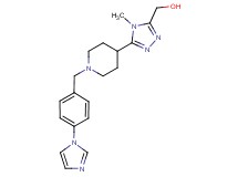 (5-{1-[4-(1H-imidazol-1-yl)benzyl]piperidin-4-yl}-4-methyl-4H-1,2,4-triazol-3-yl)methanol