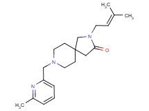 2-(3-methyl-2-buten-1-yl)-8-[(6-methyl-2-pyridinyl)methyl]-2,8-diazaspiro[4.5]decan-3-one