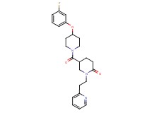 5-{[4-(3-fluorophenoxy)-1-piperidinyl]carbonyl}-1-[2-(2-pyridinyl)ethyl]-2-piperidinone