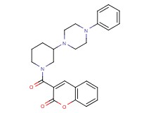3-{[3-(4-phenyl-1-piperazinyl)-1-piperidinyl]carbonyl}-2H-chromen-2-one