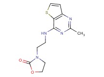 3-{2-[(2-methylthieno[3,2-d]pyrimidin-4-yl)amino]ethyl}-1,3-oxazolidin-2-one