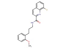 8-fluoro-N-[3-(2-methoxyphenyl)propyl]-2-quinolinecarboxamide