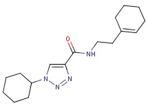 N-[2-(1-cyclohexen-1-yl)ethyl]-1-cyclohexyl-1H-1,2,3-triazole-4-carboxamide