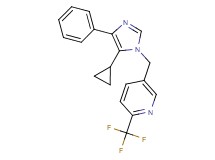 5-[(5-cyclopropyl-4-phenyl-1H-imidazol-1-yl)methyl]-2-(trifluoromethyl)pyridine
