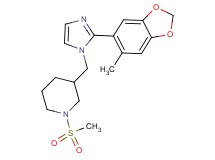 3-{[2-(6-methyl-1,3-benzodioxol-5-yl)-1H-imidazol-1-yl]methyl}-1-(methylsulfonyl)piperidine