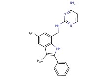 N~2~-[(3,5-dimethyl-2-phenyl-1H-indol-7-yl)methyl]pyrimidine-2,4-diamine