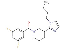 3-(1-butyl-1H-imidazol-2-yl)-1-(3,5-difluorobenzoyl)piperidine