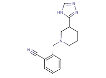 2-{[3-(4H-1,2,4-triazol-3-yl)piperidin-1-yl]methyl}benzonitrile
