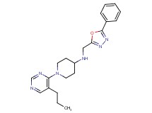N-[(5-phenyl-1,3,4-oxadiazol-2-yl)methyl]-1-(5-propylpyrimidin-4-yl)piperidin-4-amine