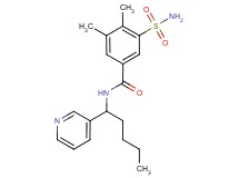 3-(aminosulfonyl)-4,5-dimethyl-N-(1-pyridin-3-ylpentyl)benzamide