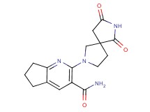 2-(6,8-dioxo-2,7-diazaspiro[4.4]non-2-yl)-6,7-dihydro-5H-cyclopenta[b]pyridine-3-carboxamide