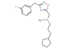 (3-cyclopentylpropyl){[3-(3-fluorobenzyl)-1,2,4-oxadiazol-5-yl]methyl}methylamine