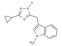 3-[(3-cyclopropyl-1H-1,2,4-triazol-5-yl)methyl]-1-methyl-1H-indole