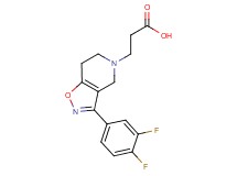 3-[3-(3,4-difluorophenyl)-6,7-dihydroisoxazolo[4,5-c]pyridin-5(4H)-yl]propanoic acid