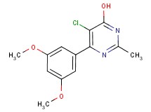 5-chloro-6-(3,5-dimethoxyphenyl)-2-methylpyrimidin-4-ol