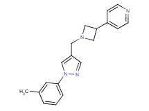 4-(1-{[1-(3-methylphenyl)-1H-pyrazol-4-yl]methyl}-3-azetidinyl)pyridine