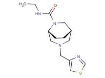 (1S*,5R*)-N-ethyl-3-(1,3-thiazol-4-ylmethyl)-3,6-diazabicyclo[3.2.2]nonane-6-carboxamide