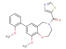 9-methoxy-7-(2-methoxyphenyl)-4-(1,3-thiazol-5-ylcarbonyl)-2,3,4,5-tetrahydro-1,4-benzoxazepine