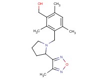 (2,4,6-trimethyl-3-{[2-(4-methyl-1,2,5-oxadiazol-3-yl)pyrrolidin-1-yl]methyl}phenyl)methanol