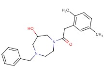 1-benzyl-4-[(2,5-dimethylphenyl)acetyl]-1,4-diazepan-6-ol