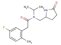 2-(5-fluoro-2-methylphenyl)-N-isopropyl-N-[(5-oxopyrrolidin-2-yl)methyl]acetamide