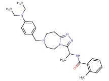 N-(1-{7-[4-(diethylamino)benzyl]-6,7,8,9-tetrahydro-5H-[1,2,4]triazolo[4,3-d][1,4]diazepin-3-yl}ethyl)-2-methylbenzamide