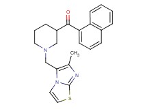 {1-[(6-methylimidazo[2,1-b][1,3]thiazol-5-yl)methyl]-3-piperidinyl}(1-naphthyl)methanone