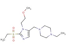 1-ethyl-4-{[2-(ethylsulfonyl)-1-(2-methoxyethyl)-1H-imidazol-5-yl]methyl}piperazine