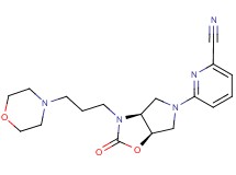 6-[(3aS*,6aR*)-3-(3-morpholin-4-ylpropyl)-2-oxohexahydro-5H-pyrrolo[3,4-d][1,3]oxazol-5-yl]pyridine-2-carbonitrile