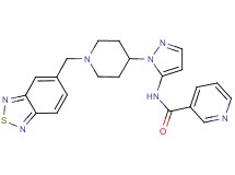 N-{1-[1-(2,1,3-benzothiadiazol-5-ylmethyl)-4-piperidinyl]-1H-pyrazol-5-yl}nicotinamide