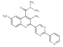 N,N,3,6-tetramethyl-2-(2-pyridin-3-ylpyrimidin-5-yl)quinoline-4-carboxamide