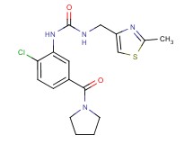 N-[2-chloro-5-(pyrrolidin-1-ylcarbonyl)phenyl]-N'-[(2-methyl-1,3-thiazol-4-yl)methyl]urea
