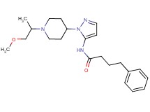 N-{1-[1-(2-methoxy-1-methylethyl)-4-piperidinyl]-1H-pyrazol-5-yl}-4-phenylbutanamide