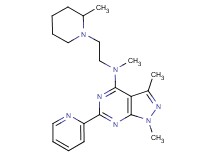 N,1,3-trimethyl-N-[2-(2-methyl-1-piperidinyl)ethyl]-6-(2-pyridinyl)-1H-pyrazolo[3,4-d]pyrimidin-4-amine