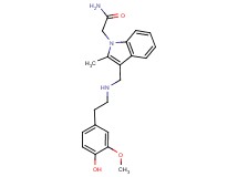 2-[3-({[2-(4-hydroxy-3-methoxyphenyl)ethyl]amino}methyl)-2-methyl-1H-indol-1-yl]acetamide
