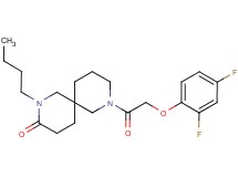2-butyl-8-[(2,4-difluorophenoxy)acetyl]-2,8-diazaspiro[5.5]undecan-3-one