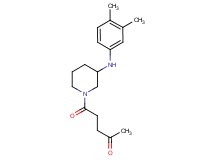 5-{3-[(3,4-dimethylphenyl)amino]-1-piperidinyl}-5-oxo-2-pentanone