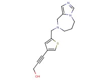 3-[5-(6,7-dihydro-5H-imidazo[1,5-a][1,4]diazepin-8(9H)-ylmethyl)-3-thienyl]prop-2-yn-1-ol