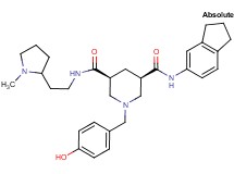 (3R,5S)-N-(2,3-dihydro-1H-inden-5-yl)-1-(4-hydroxybenzyl)-N'-[2-(1-methyl-2-pyrrolidinyl)ethyl]-3,5-piperidinedicarboxamide