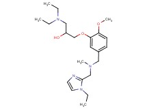 1-(diethylamino)-3-(5-{[[(1-ethyl-1H-imidazol-2-yl)methyl](methyl)amino]methyl}-2-methoxyphenoxy)-2-propanol