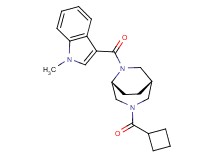 (1S*,5R*)-3-(cyclobutylcarbonyl)-6-[(1-methyl-1H-indol-3-yl)carbonyl]-3,6-diazabicyclo[3.2.2]nonane