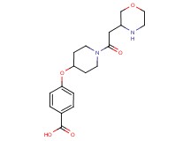 4-{[1-(3-morpholinylacetyl)-4-piperidinyl]oxy}benzoic acid hydrochloride