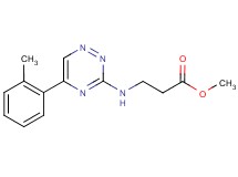 methyl N-[5-(2-methylphenyl)-1,2,4-triazin-3-yl]-beta-alaninate